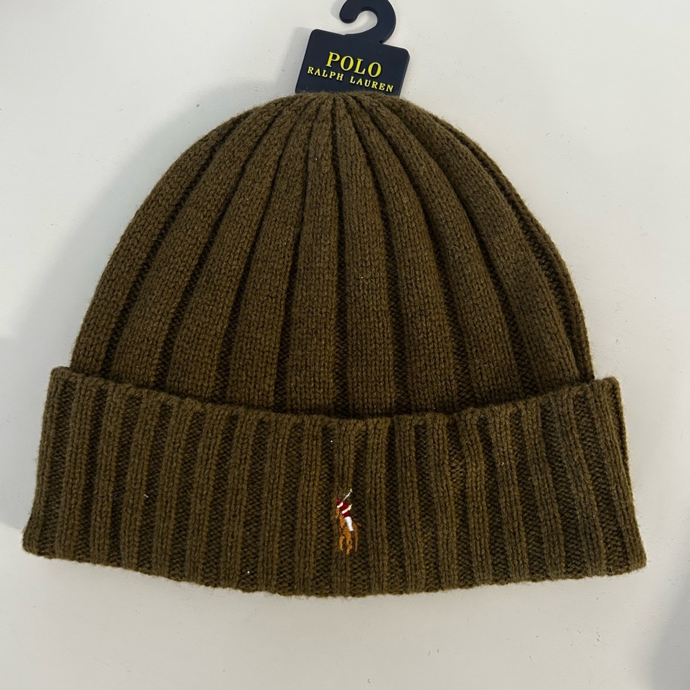 Ralph Lauren Green Knit Beanie